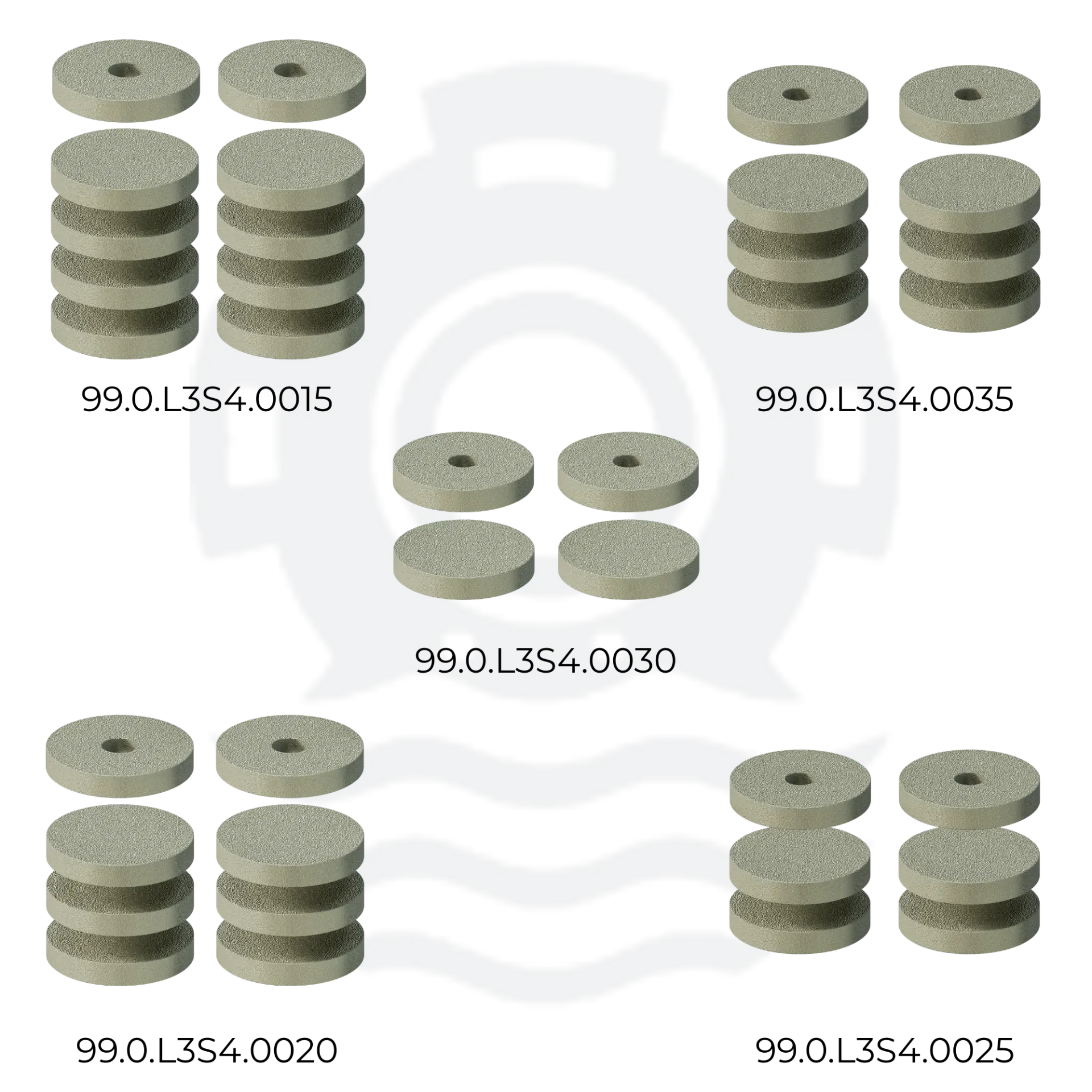 [99.0.L3S4.0025] 99.0.L3S4 FELTS KIT (PP HYPERFILTER CARTRIDGE, MOLECULAR SIEVE AND ACTIVATED CARBON)