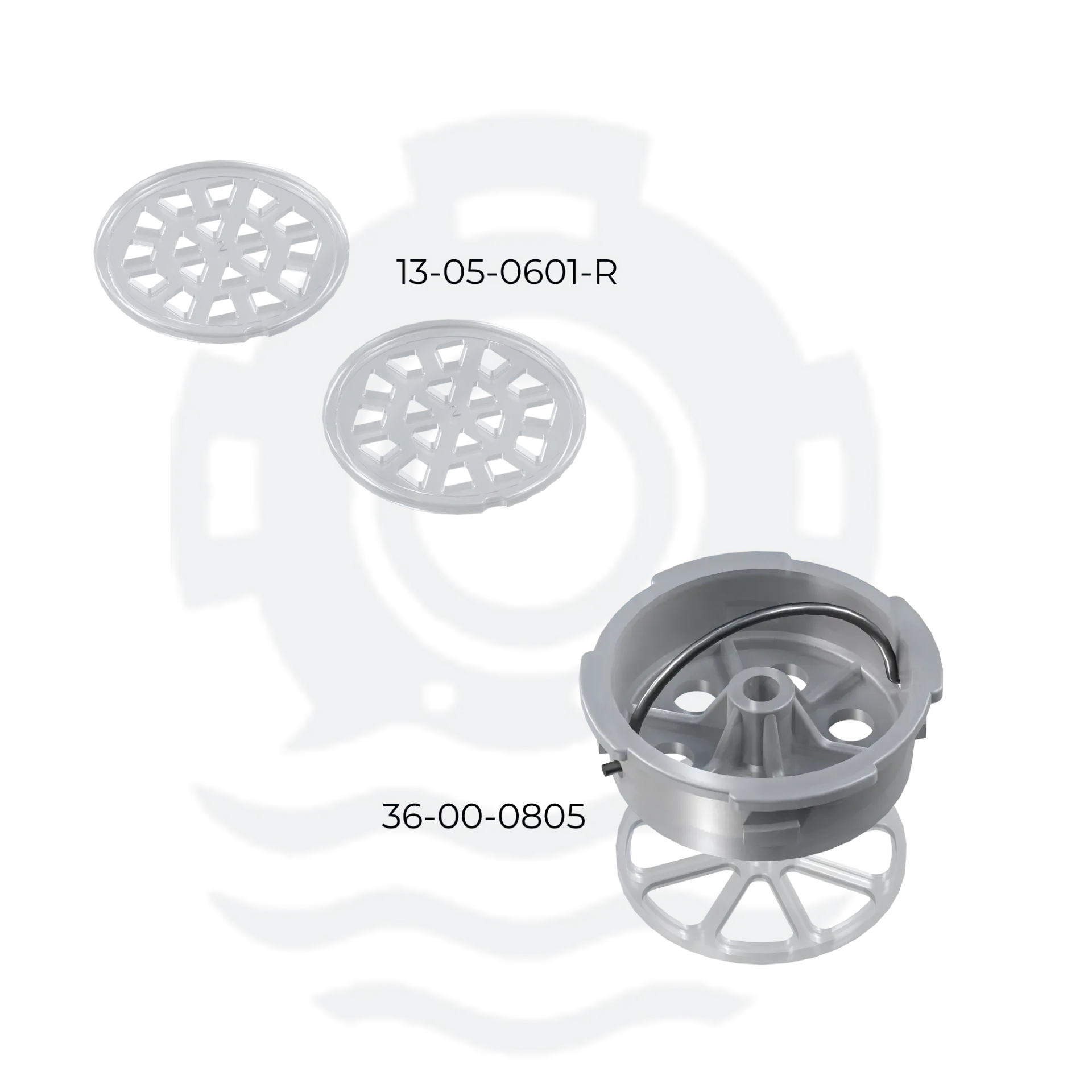 [13-05-0601/R] CAPS AND DISCS KIT 6pcs (MAXIFILTER CARTRIDGE)