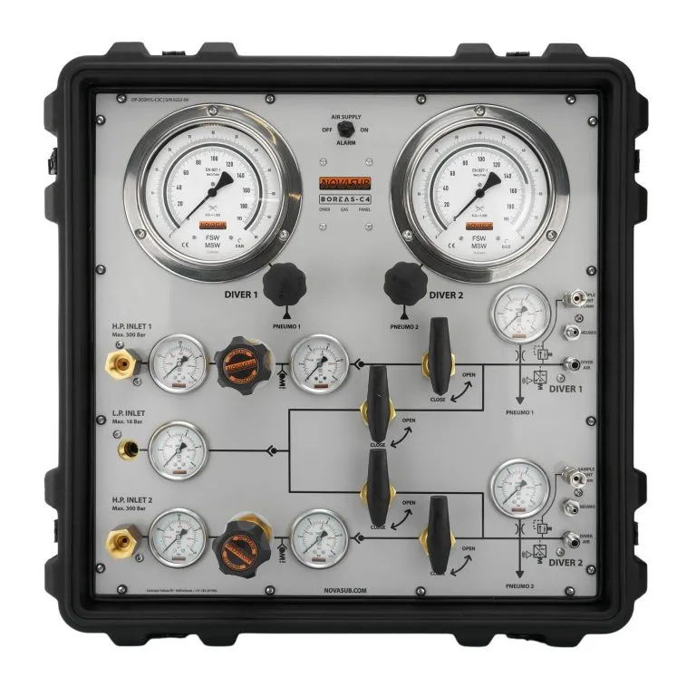 [DP-2D2H1L-C3C] BOREAS-C4 PORTABLE 2DIVER 2HP 1LP CROSS AIR PANEL