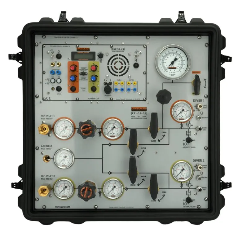 [BDC-2D2H1L-2DR-DSP] ZELOS-C3 PORTABLE 2 DIVER AIR PANEL & RADIO
