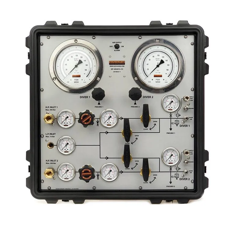 [DP-2D2H1L-C3] BOREAS-C3 PORTABLE 2 DIVER 2HP 1LP AIR PANEL