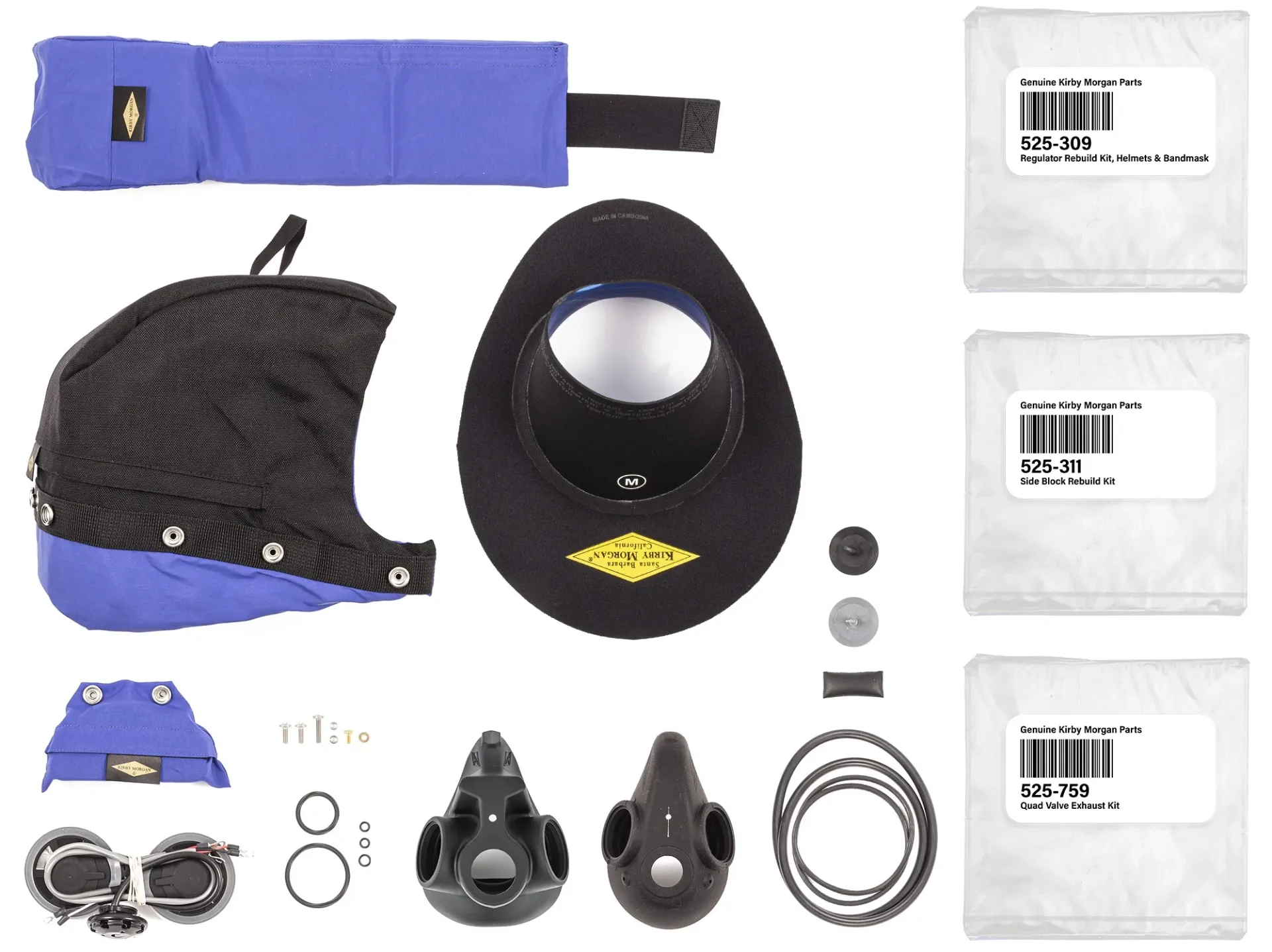 [525-347] KIRBY MORGAN HELMET SPARES KIT - SL17K & KM37