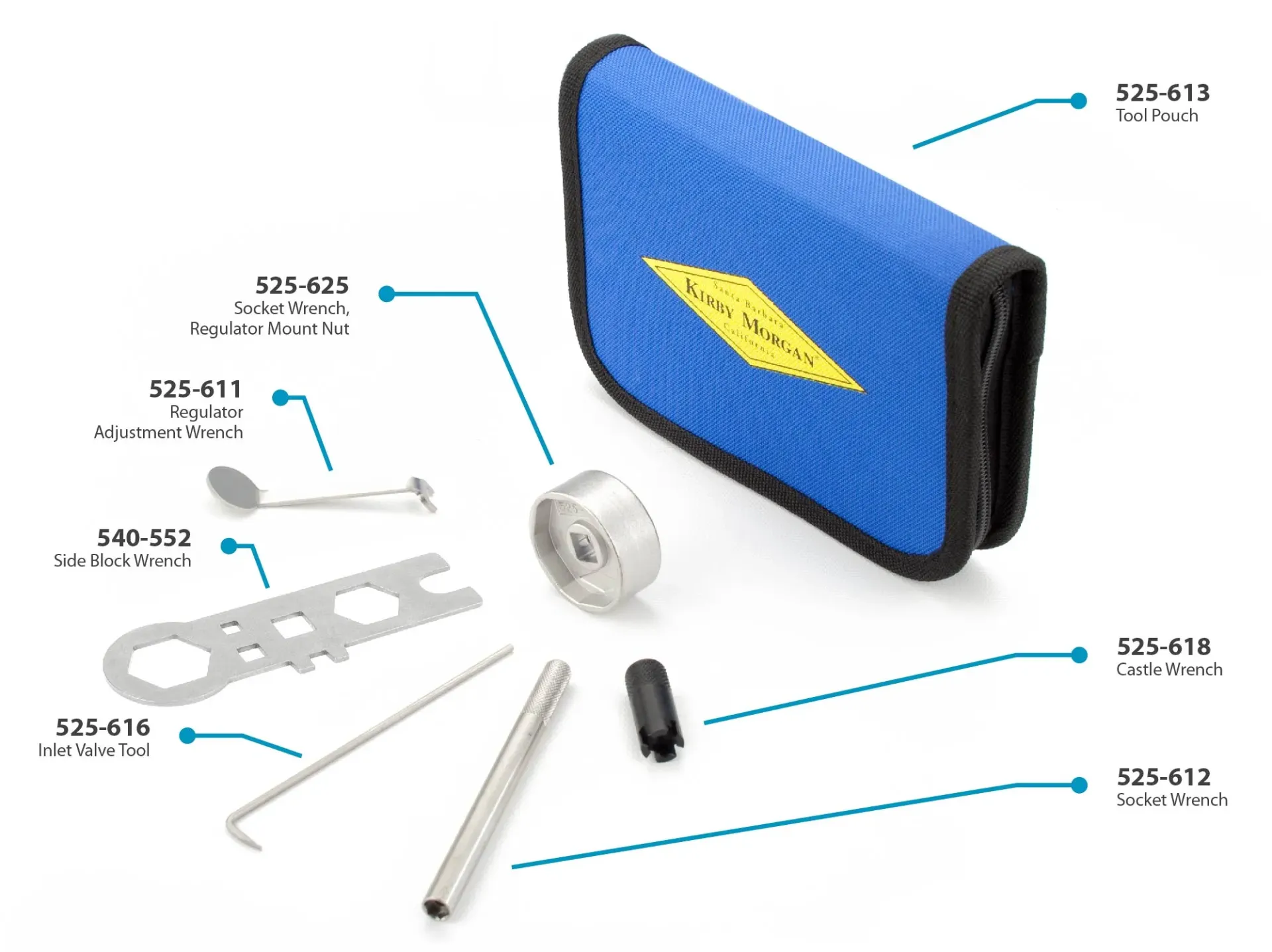 [525-620] KIRBY MORGAN TOOL KIT WITH POUCH
