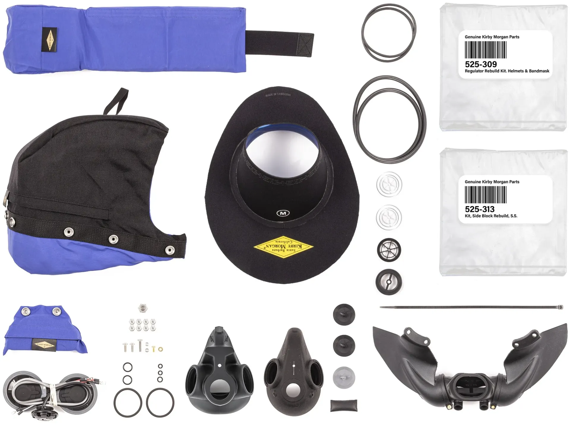 [525-381] KIRBY MORGAN HELMET SPARES KIT - KM37SS
