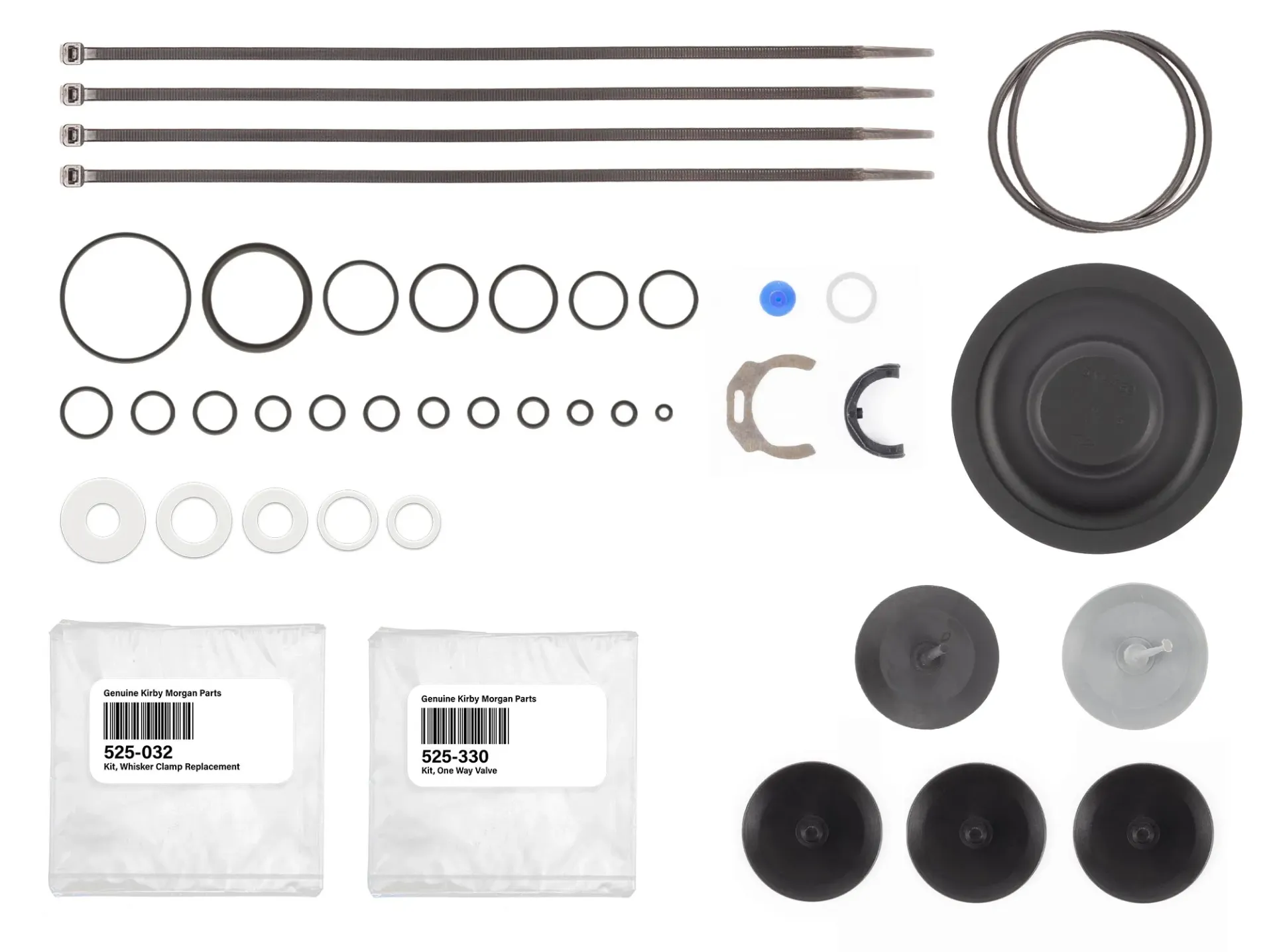 [525-367] KIRBY MORGAN SOFT GOODS OVERHAUL KIT - KMB 18/28 w/ 455 REGULATOR