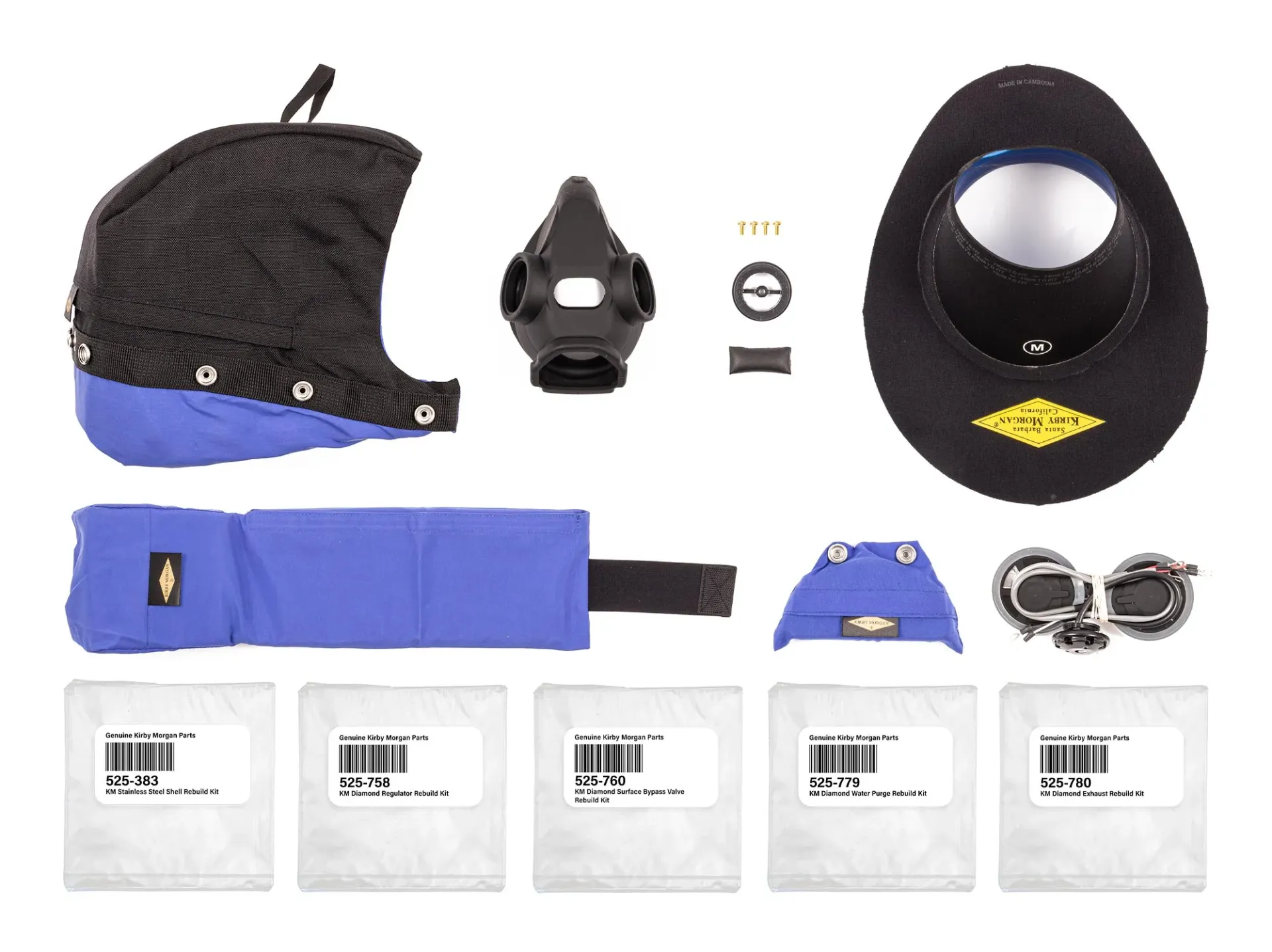 [525-320] KIRBY MORGAN HELMET SPARES KIT - KM DIAMOND